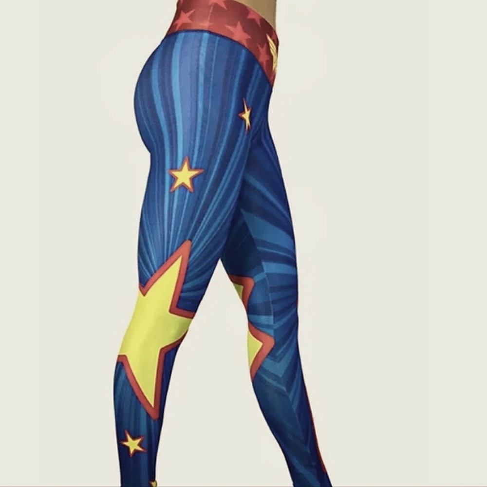 Woman Woman Superhero Leggings. Size XS